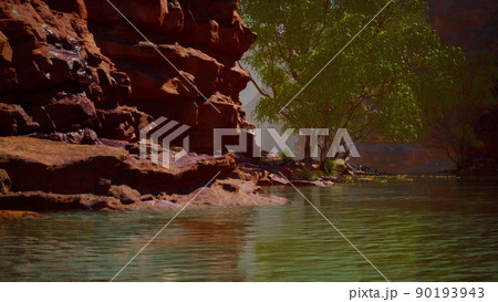 Reflection of Grand Canyon in Colorado River Reflection of Grand Canyon in Colorado River 90193943