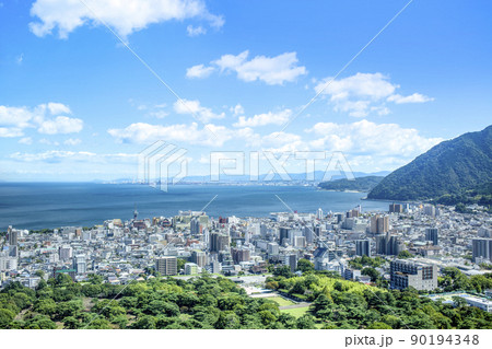 別府湾と別府大分市街地 別府湾と別府大分市街地 90194348