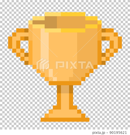 Pixel illustration of the trophy 90195621