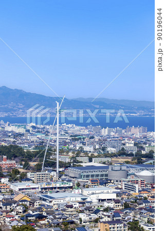 グローバルタワーと別府市街地 90196044