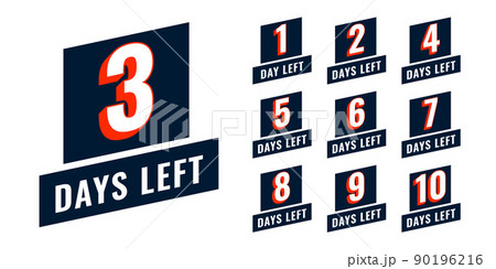 days left countdown timer in flat style design days left countdown timer in flat style design 90196216