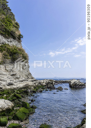 三浦半島の間口港傍の磯 三浦半島の間口港傍の磯 90196309