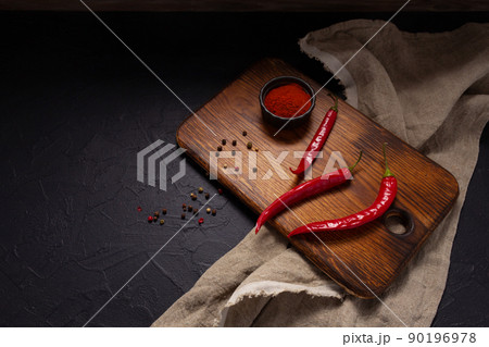 Chile pepper and tomato sauce ingredients homemade cooking 90196978