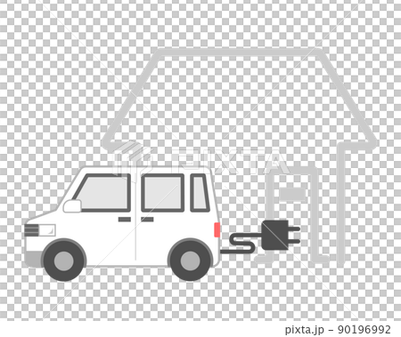 在家給電動汽車充電 在家給電動汽車充電 90196992
