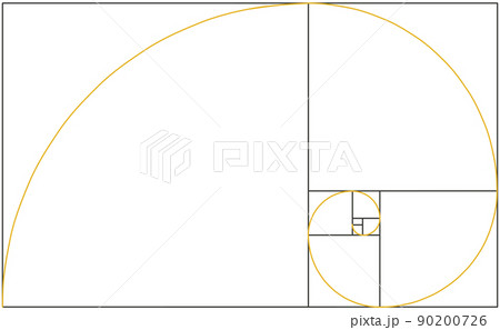 黄金比と黄金螺旋(精密ではありません) 黄金比と黄金螺旋(精密ではありません) 90200726
