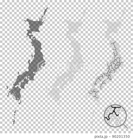 一組用點對角線 120 度繪製的日本地圖 一組用點對角線 120 度繪製的日本地圖 90201350