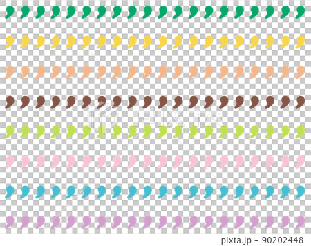 Illustration background material of cute colored magatama decoration ruled horizontal 4: 3 Illustration background material of cute colored magatama decoration ruled horizontal 4: 3 90202448