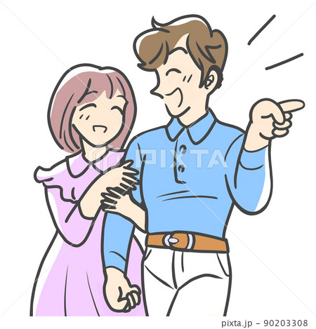 難聴の男性とデート中 90203308