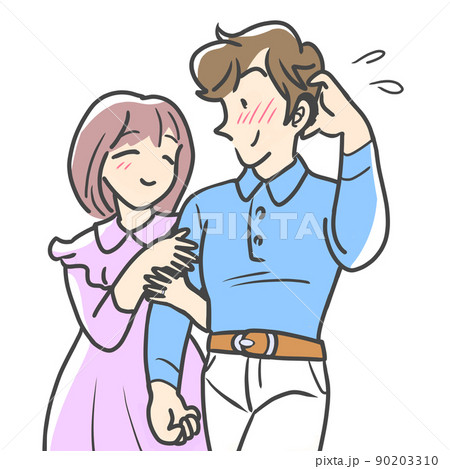 難聴の男性とデート中 90203310