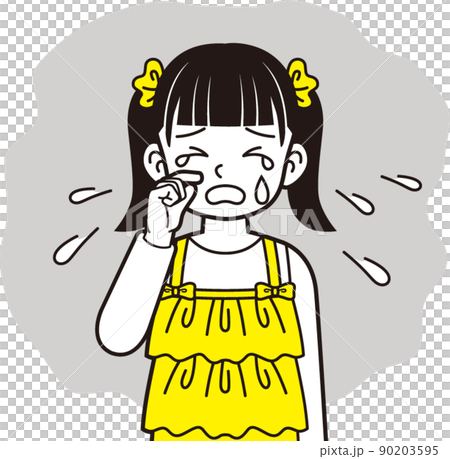 泣くツインテールの女の子 90203595