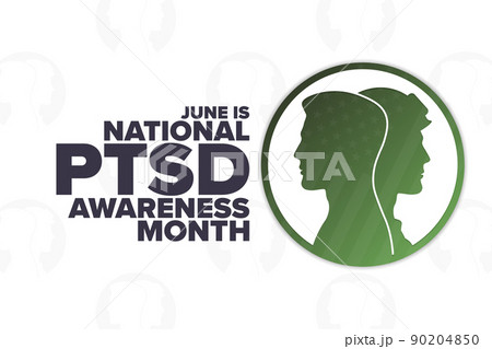 June is National PTSD Awareness Month. Holiday concept. Template for background, banner, card 90204850
