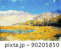 Digital painting of landscape in autumn 90205850