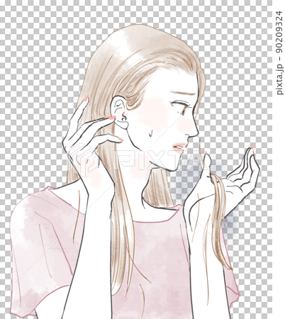 女性患脫髮 女性患脫髮 90209324