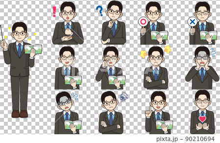 男老師面部表情各種 set_line 繪圖 男老師面部表情各種 set_line 繪圖 90210694