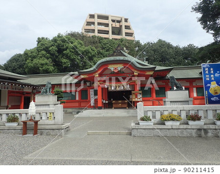 岐阜県岐阜市金町にあり金色の鳥居が有名な成務天皇の時代からある金神社（こがねじんじゃ） 90211415