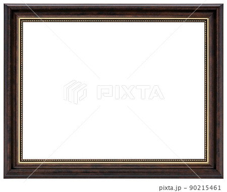 Old Vintage classic Golden Wooden mockup canvas frame 90215461