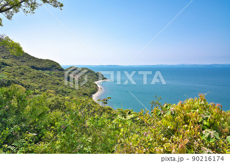 【小豆島 吉田展望台からの風景】 香川県小豆郡小豆島町吉田 【小豆島 吉田展望台からの風景】 香川県小豆郡小豆島町吉田 90216174