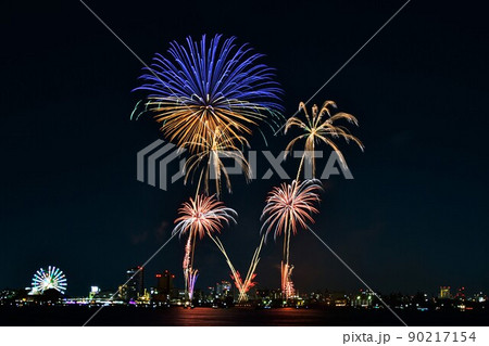 名港水上芸術花火 90217154