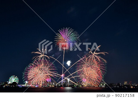 名港水上芸術花火 90217158