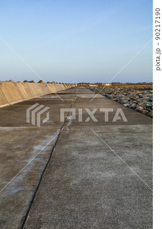 茨城県日立市 会瀬港の防波堤 茨城県日立市 会瀬港の防波堤 90217190