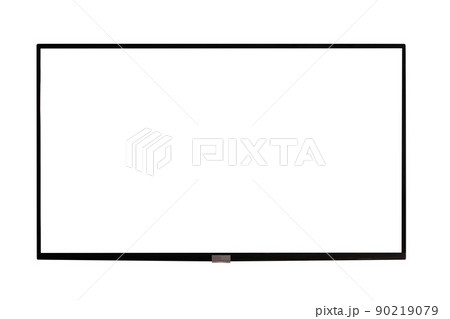 Black led tv television screen mockup with blank empty plasma screen display isolated Black led tv television screen mockup with blank empty plasma screen display isolated 90219079