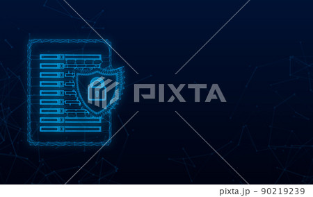 Data protection data center plexus icon. Internet technology. Information technology. Vector stock illustration 90219239