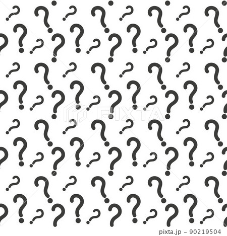 Question mark seamless pattern . Vector seamless pattern with question marks. Monochrome hipster background. Hand drawn random black punctuation marks. Question mark seamless pattern . Vector seamless pattern with question marks. Monochrome hipster background. Hand drawn random black punctuation marks. 90219504