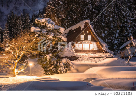 《富山県》積雪の相倉合掌造り集落・五箇山 90221102