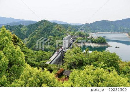 早明浦ダム左岸展望台からの眺め(高知県) 早明浦ダム左岸展望台からの眺め(高知県) 90222509
