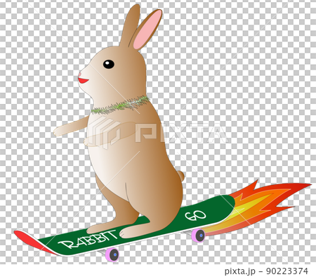 綠色滑板和棕色 usa-chan 9 綠色滑板和棕色 usa-chan 9 90223374