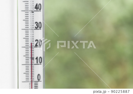 Thermometer Outside the Window. Thermometer Shows What is the Temperature  Indoor Stock Image - Image of nature, indoor: 124766181