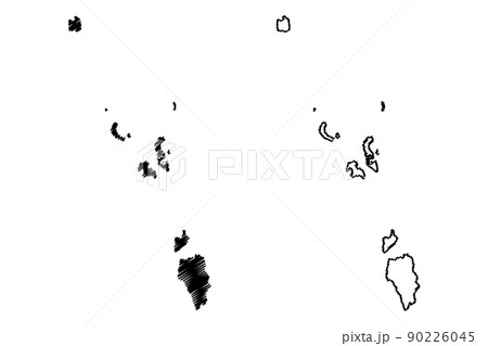 Nicobar district (Andaman and Nicobar Islands union territory, Republic of India) map vector illustration, scribble sketch Nicobar map Nicobar district (Andaman and Nicobar Islands union territory, Republic of India) map vector illustration, scribble sketch Nicobar map 90226045