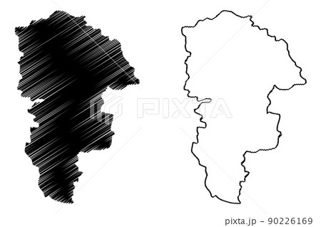 Paschim Medinipur district (West Bengal State, Republic of India) map vector illustration, scribble sketch West Midnapore map Paschim Medinipur district (West Bengal State, Republic of India) map vector illustration, scribble sketch West Midnapore map 90226169