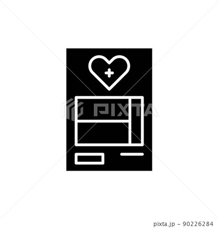 Medical insurance line icon. Isolated vector element. 90226284