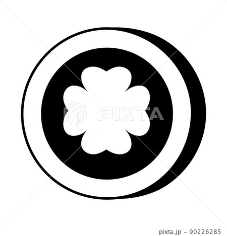 Icon Four leaf clover Casino Slot Machine shape. Gambling symbol, object. Vector illustration Icon Four leaf clover Casino Slot Machine shape. Gambling symbol, object. Vector illustration 90226285