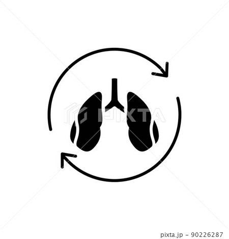 Lung transplant line icon. Isolated vector element. Lung transplant line icon. Isolated vector element. 90226287