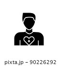 Donor line icon. Isolated vector element. 90226292