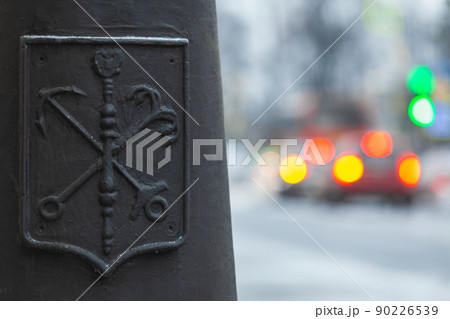 Coat of Arms of Saint-Petersburg city, decorative element Coat of Arms of Saint-Petersburg city, decorative element 90226539