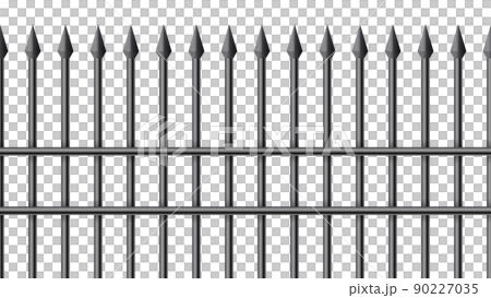鉄柵の背景のイラスト素材 [90227035] - PIXTA