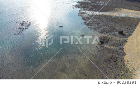 【空撮】石垣島 浦底湾 90228391
