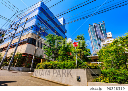 東京　渋谷区の都市風景　北谷公園（KITAYA PARK） 90228519