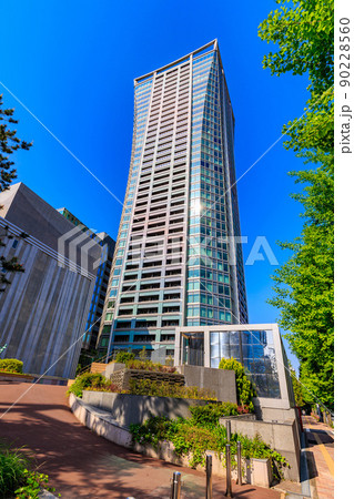 東京 渋谷区の都市風景 パークコート渋谷 ザ・タワーとLINE CUBE SHIBUYA 東京 渋谷区の都市風景 パークコート渋谷 ザ・タワーとLINE CUBE SHIBUYA 90228560