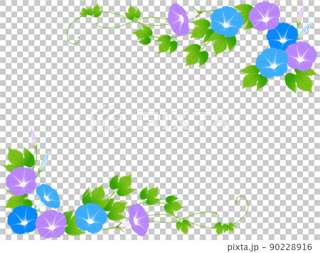 牽牛花角落框架 90228916