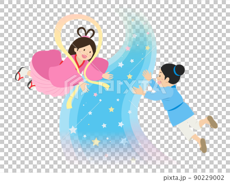 Orihime and Hikoboshi (without background) 90229002