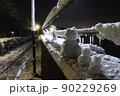 夜の雪だるまたち 90229269
