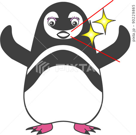 penguin eating fish clipart background