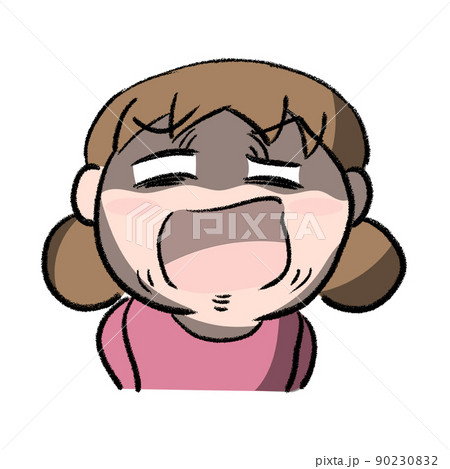 怒る女の子 90230832