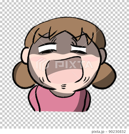 怒る女の子 90230832