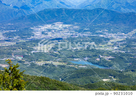 笠置山大岩展望台からの恵那の眺め 90231010