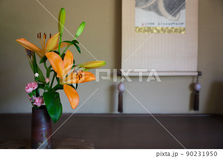生け花　床の間 90231950